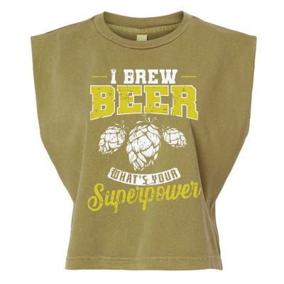 Brewing Beer What Is Your Superpower Great Gift Garment-Dyed Women's Muscle Tee