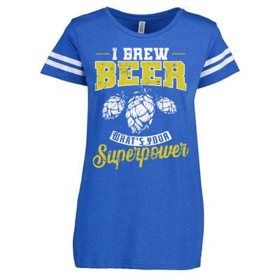 Brewing Beer What Is Your Superpower Great Gift Enza Ladies Jersey Football T-Shirt