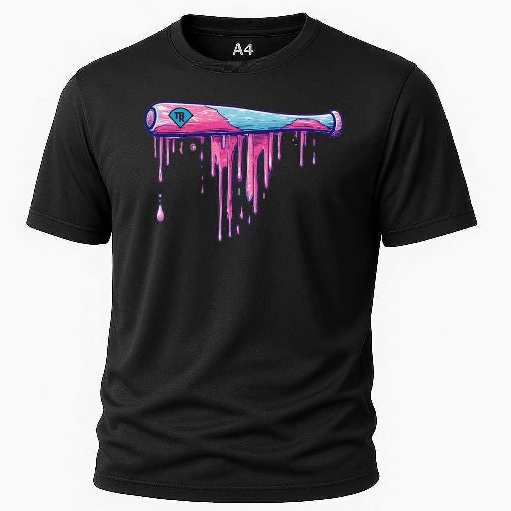 Baseball Bat With Sprinkles Drip Cooling Performance Crew T-Shirt