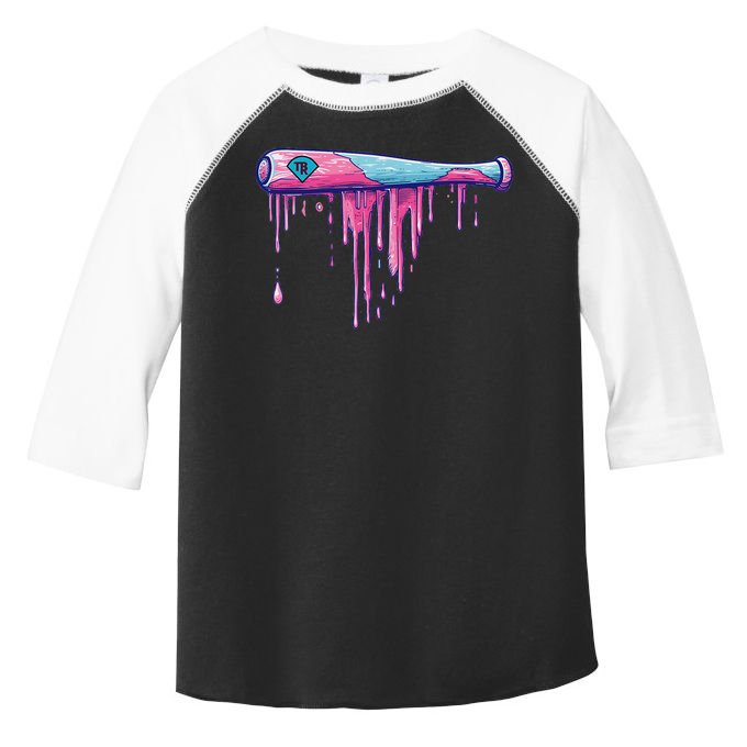 Baseball Bat With Sprinkles Drip Toddler Fine Jersey T-Shirt