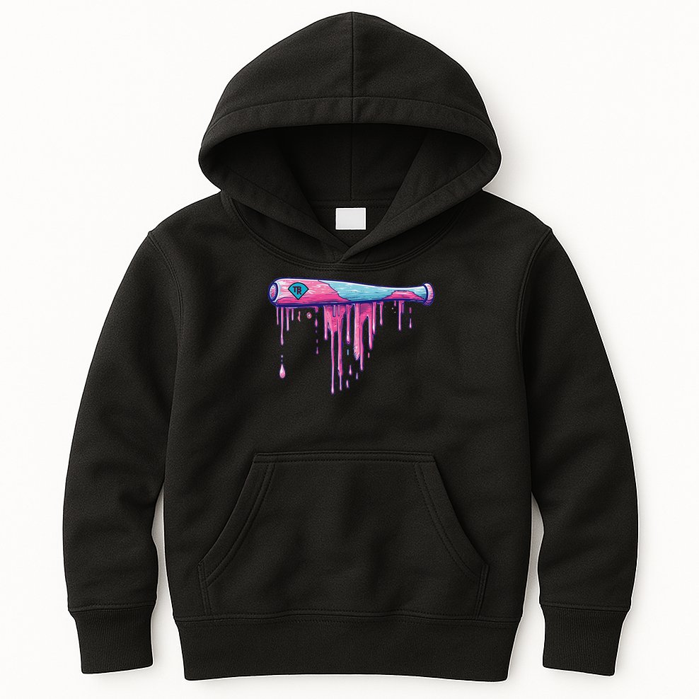Baseball Bat With Sprinkles Drip Kids Hoodie