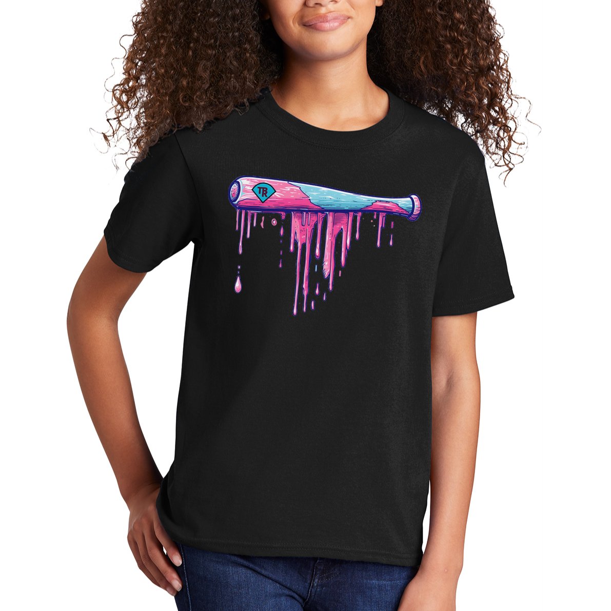 Baseball Bat With Sprinkles Drip Kids T-Shirt