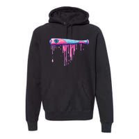 Baseball Bat With Sprinkles Drip Premium Hoodie