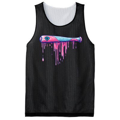 Baseball Bat With Sprinkles Drip Mesh Reversible Basketball Jersey Tank