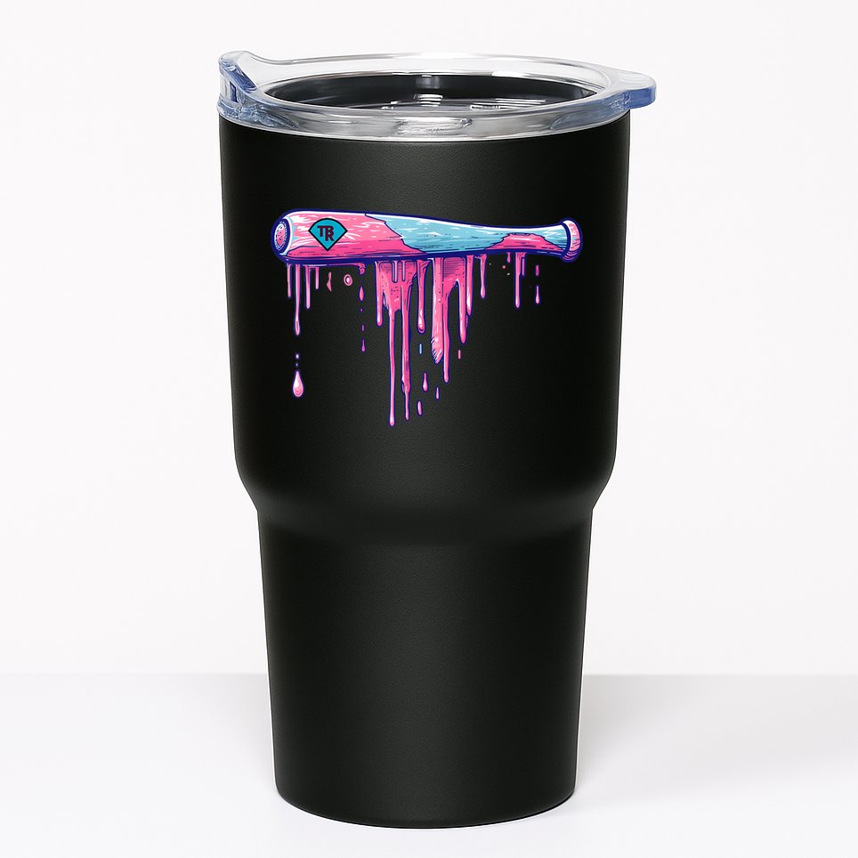 Baseball Bat With Sprinkles Drip Tumbler