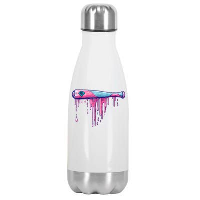 Baseball Bat With Sprinkles Drip Stainless Steel Insulated Water Bottle