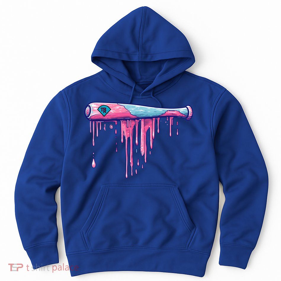 Baseball Bat With Sprinkles Drip Cute Gift Hoodie