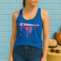 Baseball Bat With Sprinkles Drip Cute Gift Womens Tank Top