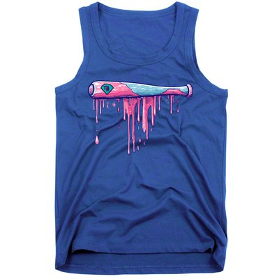 Baseball Bat With Sprinkles Drip Cute Gift Tank Top
