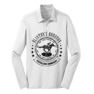 Blantons Bourbon Whiskey Distilling Company Silk Touch Performance Long Sleeve Polo