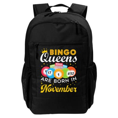 Bingo Birthday Women Bingo Queens Are Born In November Daily Commute Backpack