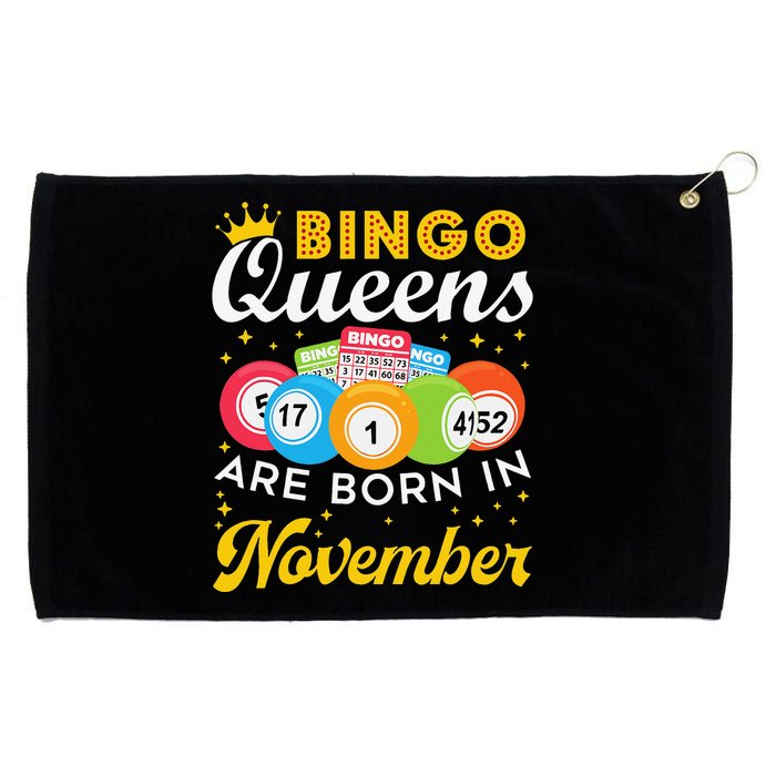 Bingo Birthday Women Bingo Queens Are Born In November Grommeted Golf Towel