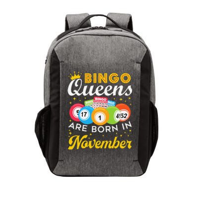 Bingo Birthday Women Bingo Queens Are Born In November Vector Backpack