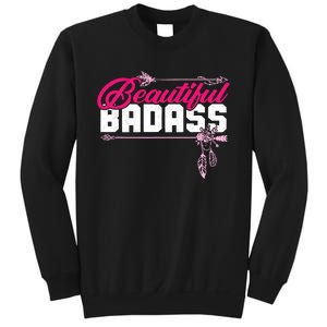 Beautiful Badass | Wo Empowerment Pink Sweatshirt