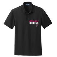 Beautiful Badass | Wo Empowerment Pink Dry Zone Grid Polo