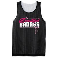 Beautiful Badass | Wo Empowerment Pink Mesh Reversible Basketball Jersey Tank