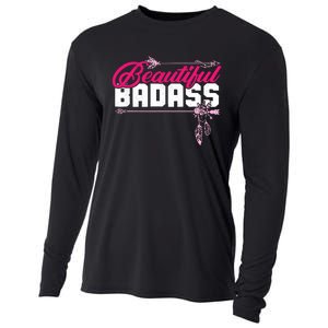 Beautiful Badass | Wo Empowerment Pink Cooling Performance Long Sleeve Crew