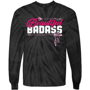 Beautiful Badass | Wo Empowerment Pink Tie-Dye Long Sleeve Shirt