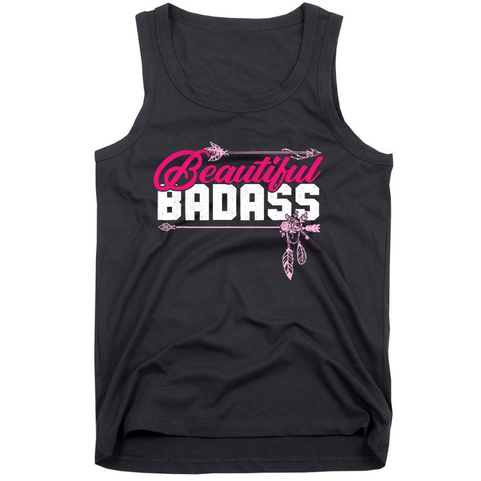 Beautiful Badass | Wo Empowerment Pink Tank Top