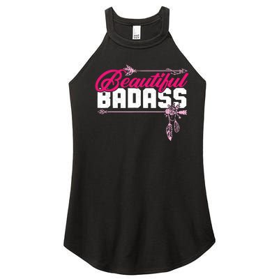 Beautiful Badass | Wo Empowerment Pink Women's Perfect Tri Rocker Tank