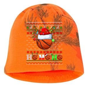 Basketball Ball Xmas Tree Lights Ugly Christmas Gift Kati - Camo Knit Beanie