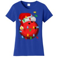 Bowling Ball Xmas Lighting Holiday Santa Bowling Christmas Meaningful Gift Women's T-Shirt