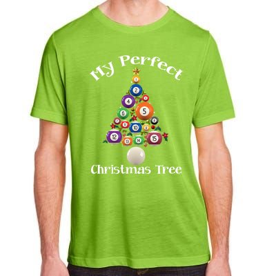 Billiard Ball Xmas Tree Meaningful Gift Pool Billiards Christmas Great Gift Adult ChromaSoft Performance T-Shirt