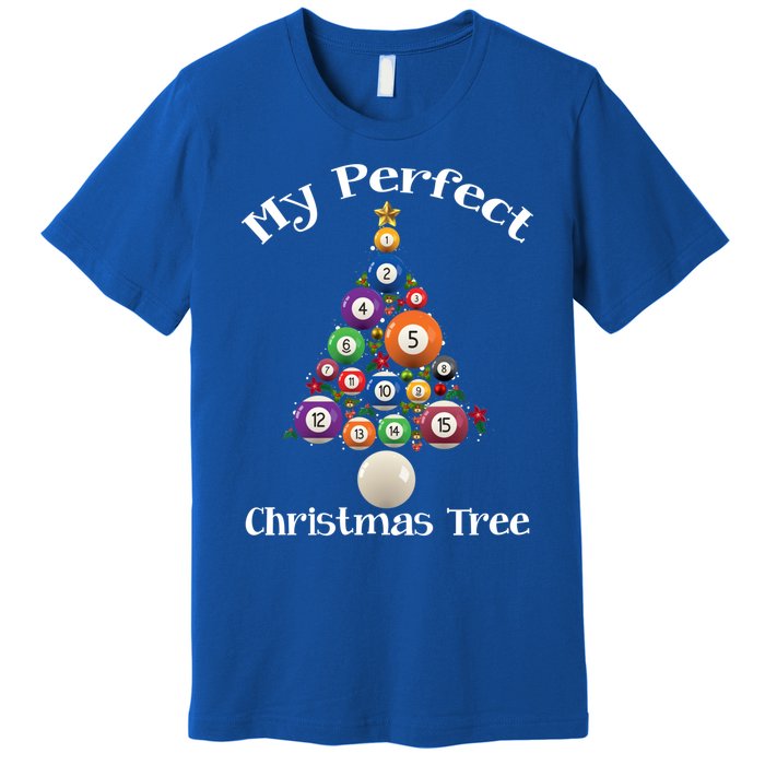 Billiard Ball Xmas Tree Meaningful Gift Pool Billiards Christmas Great Gift Premium T-Shirt