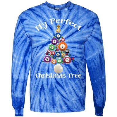 Billiard Ball Xmas Tree Meaningful Gift Pool Billiards Christmas Great Gift Tie-Dye Long Sleeve Shirt