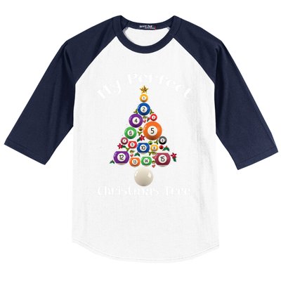 Billiard Ball Xmas Tree Meaningful Gift Pool Billiards Christmas Great Gift Baseball Sleeve Shirt