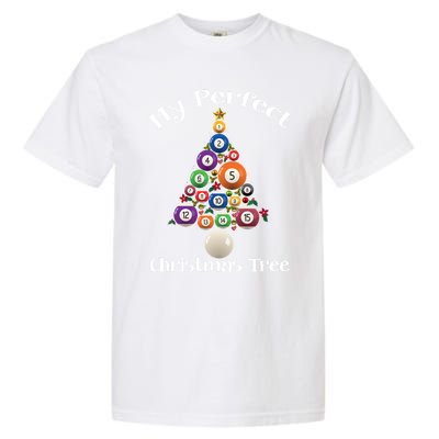 Billiard Ball Xmas Tree Meaningful Gift Pool Billiards Christmas Great Gift Garment-Dyed Heavyweight T-Shirt