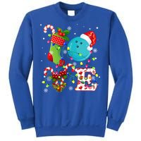 Bowling Ball Xmas Lighting Santa Love Bowling Ball Christmas Great Gift Sweatshirt