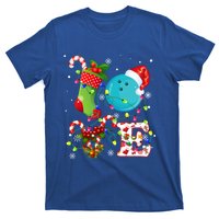 Bowling Ball Xmas Lighting Santa Love Bowling Ball Christmas Great Gift T-Shirt