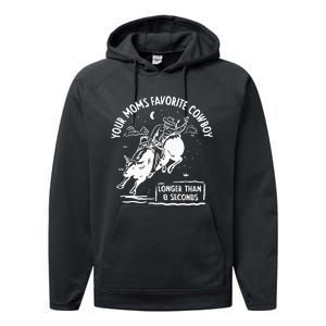 Beautiful Bastard Your MomS Favorite Cowboy Performance Fleece Hoodie