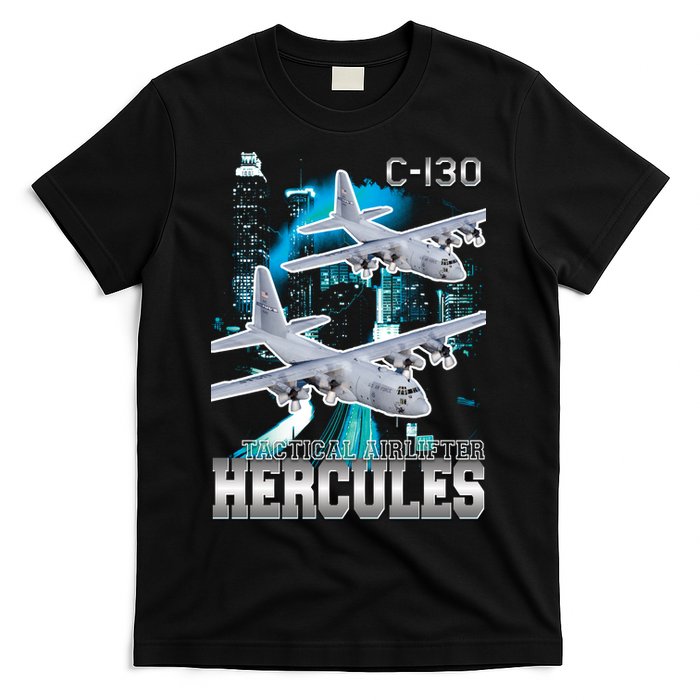 Bootleg C 130 Hercules USAF Aircraft T-Shirt
