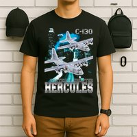 Bootleg C 130 Hercules USAF Aircraft T-Shirt