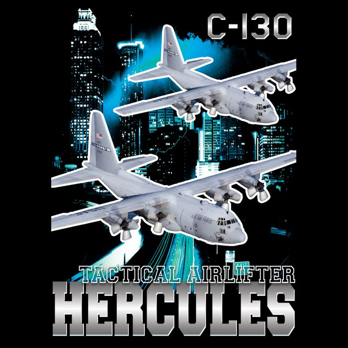 Bootleg C 130 Hercules USAF Aircraft T-Shirt