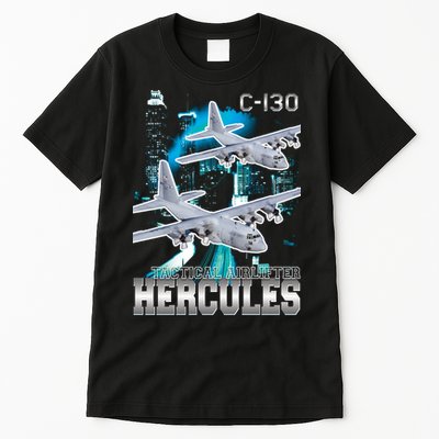 Bootleg C 130 Hercules USAF Aircraft Tall T-Shirt