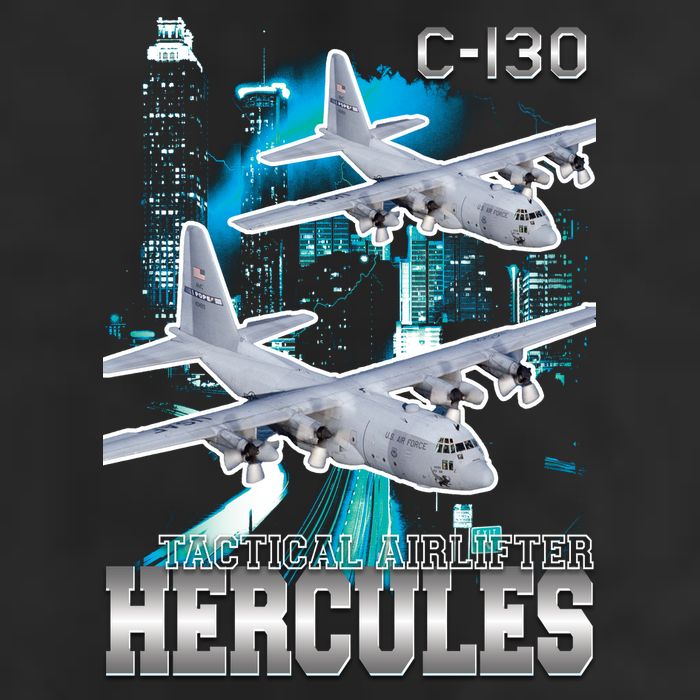 Bootleg C 130 Hercules USAF Aircraft 11oz C Handle Ceramic Mug