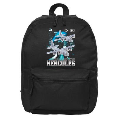 Bootleg C 130 Hercules USAF Aircraft 16 in Basic Backpack