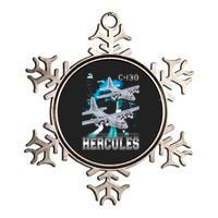 Bootleg C 130 Hercules USAF Aircraft Metallic Star Ornament