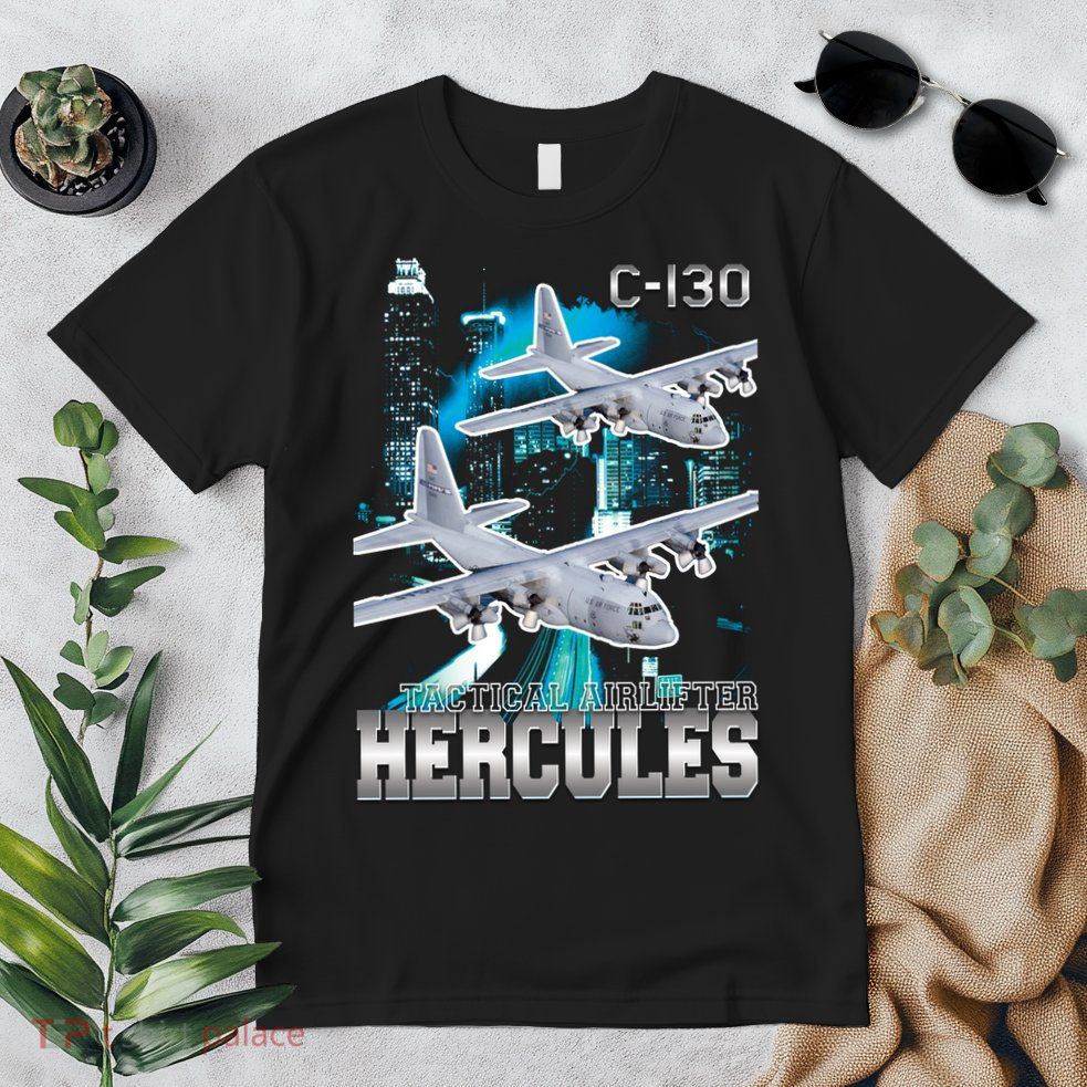 Bootleg C 130 Hercules USAF Aircraft Premium T-Shirt
