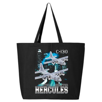 Bootleg C 130 Hercules USAF Aircraft 25L Jumbo Tote