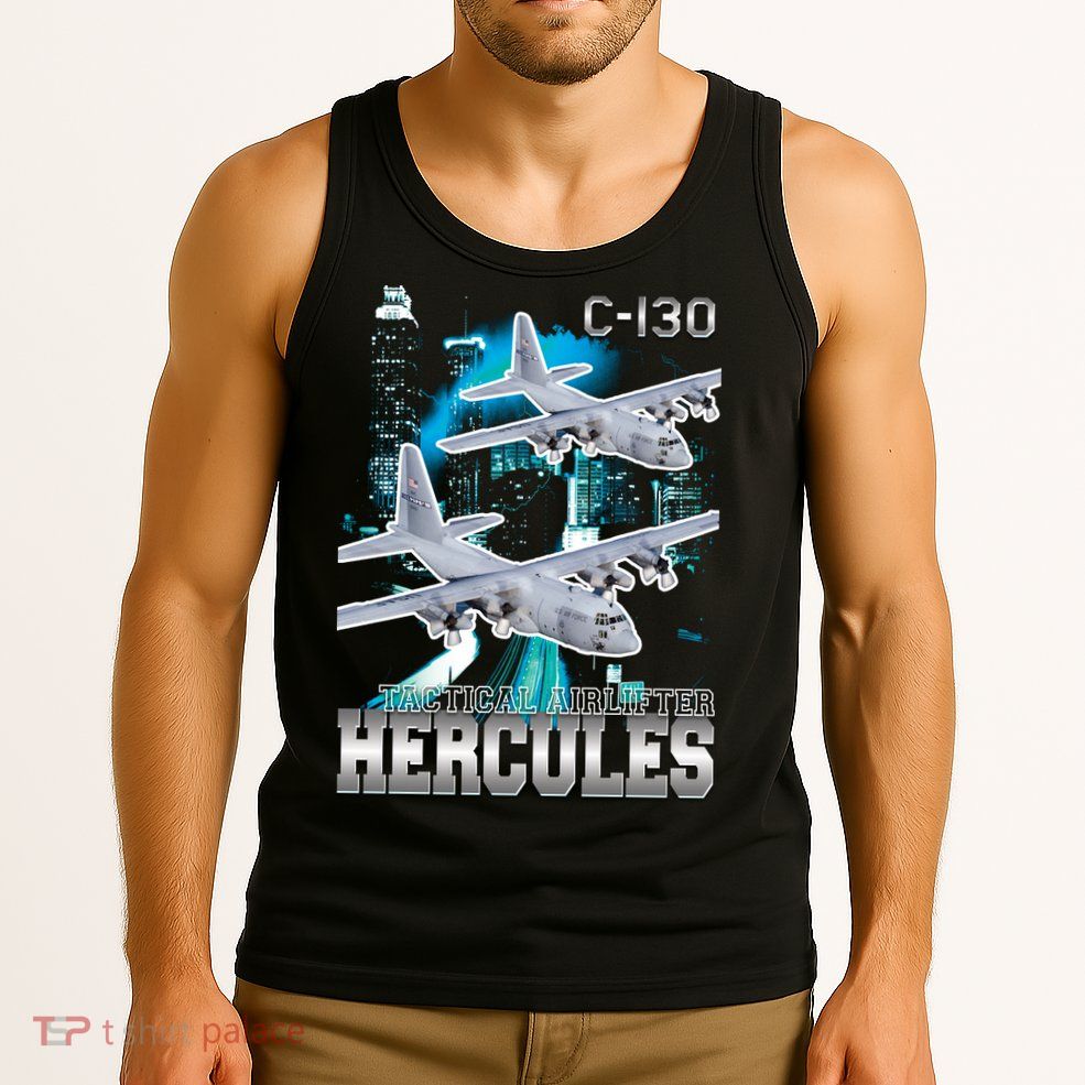 Bootleg C 130 Hercules USAF Aircraft Tank Top