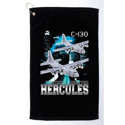 Bootleg C 130 Hercules USAF Aircraft Platinum Collection Golf Towel