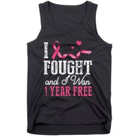 Breast Cancerversary 1 Year Breast Cancer Free Gift Tank Top