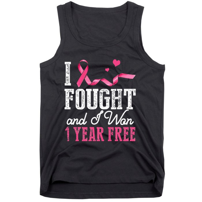 Breast Cancerversary 1 Year Breast Cancer Free Gift Tank Top