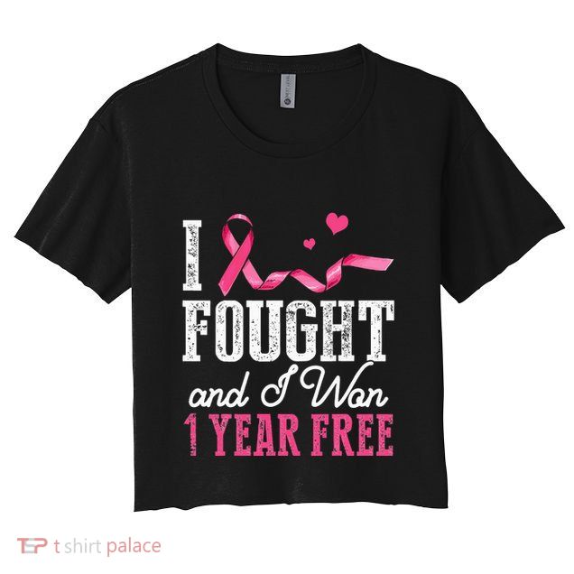 Breast Cancerversary 1 Year Breast Cancer Free Gift Crop Top