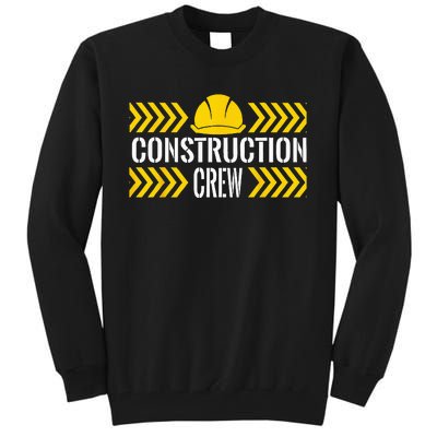 Birthday Crew 1st Construction Birthday Truck Party Tall Sweatshirt