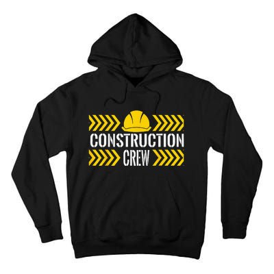 Birthday Crew 1st Construction Birthday Truck Party Tall Hoodie